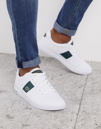 Lacoste Europa With Stripe Bijele - Muške Tenisice | 46315EODN